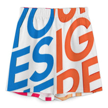 Cargar imagen en el visor de la galería, Conjunto de top con mangas murciélago cuello en V y pantalones cortos con cintura elástica para mujer YKL07 personalizado con patrón foto texto (impresión de imágenes múltiples)