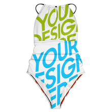 Cargar imagen en el visor de la galería, Traje de baño de una pieza para mujer SDS2004 personalizado con patrón foto texto (impresión de imágenes múltiples)