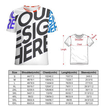 Cargar imagen en el visor de la galería, Camiseta NT unisex de cuello redondo y ajuste regular de manga corta personalizado con patrón foto texto (impresión de imágenes múltiples)