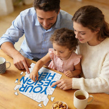 Cargar imagen en el visor de la galería, Puzzles / Rompecabezas cuadrado irregular personalizado con Impresión Completa de Una Imagen con Foto Logo Patrón Texto