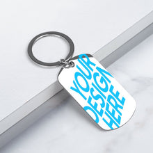 Cargar imagen en el visor de la galería, Llaveros de metal y placas de identificación con la misma imagen en ambos lados personalizado con patrón foto texto