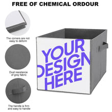 Cargar imagen en el visor de la galería, Caja de almacenaje plegable con diseno personalizado personalizada de tus textos o fotos