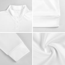 Cargar imagen en el visor de la galería, Sudadera unisex de manga larga con cuello alto CUALQUIER personalizado con patrón foto texto