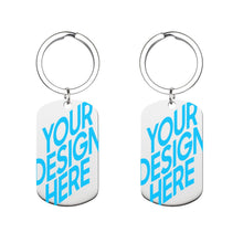 Cargar imagen en el visor de la galería, Llaveros de metal y placas de identificación con la misma imagen en ambos lados personalizado con patrón foto texto