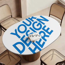 Cargar imagen en el visor de la galería, Mantel ovalado impermeable de hule JJ05191097 personalizado con patrón foto texto