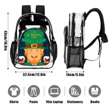 Cargar imagen en el visor de la galería, Mochila Transparente Personalizada de PVC con Bolsillo Lateral de Malla