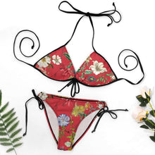 Cargar imagen en el visor de la galería, Bikini de Lazos Ajustable con Fruncido | Traje de Baño Personalizado