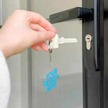 Cargar imagen en el visor de la galería, Llavero acrílico transparente (impresión a una cara) personalizado con patrón foto texto