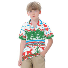 Cargar imagen en el visor de la galería, Camisa de Algodón para Niños Personalizable | Cuello Cubano, tu Foto