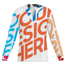 Cargar imagen en el visor de la galería, Camiseta de Seda Fría de Secado Rápido para Hombre con Cuello en V Irregular MWL698 personalizado con patrón foto texto (impresión de imágenes múltiples)