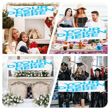 Cargar imagen en el visor de la galería, Banner de actividades para festivales y celebraciones culturales (horizontal) personalizado con patrón foto texto