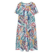 Cargar imagen en el visor de la galería, Vestido Largo Elástico Personalizable | Manga 3/4, Cuello Redondo