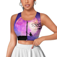 Cargar imagen en el visor de la galería, Chaleco Yoga Cremallera Personalizable | Top Deportivo Mujer con Almohadillas