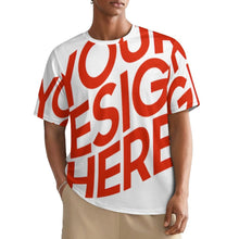 Cargar imagen en el visor de la galería, Camiseta NT de corte clásico manga corta y cuello redondo para mujeres y hombres personalizado con patrón foto texto (impresión de imagen única)