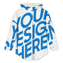 Cargar imagen en el visor de la galería, Sudadera con capucha de doble capa para mujer MWL507 personalizado con patrón foto texto (impresión de imagen única)