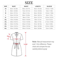 Cargar imagen en el visor de la galería, Vestido Camisero de Manga Corta para Mujer LM448 personalizado con patrón foto texto