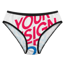 Cargar imagen en el visor de la galería, Braguitas de Encaje para Mujer LM500 personalizado con patrón foto texto (impresión de imágenes múltiples)