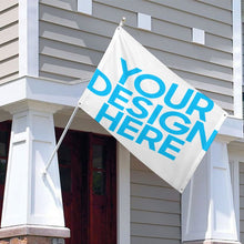 Cargar imagen en el visor de la galería, Bandera con un agujero en cada esquina personalizado con patrón foto texto