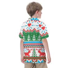 Cargar imagen en el visor de la galería, Camisa de Algodón para Niños Personalizable | Cuello Cubano, tu Foto