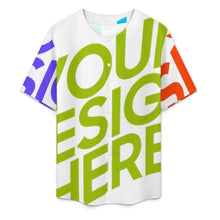 Cargar imagen en el visor de la galería, Camisa de manga corta sin cuello para hombre LM018 camisa de abuelo clásicapersonalizado con patrón foto texto (impresión de imágenes múltiples)