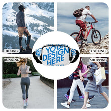 Cargar imagen en el visor de la galería, Riñonera cuadrada de doble capa XB0610007 para hombre y mujer personalizado con patrón foto texto