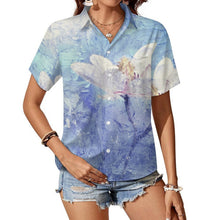 Cargar imagen en el visor de la galería, Camisa Algodón Personalizable Mujer Manga Corta Cuello Clásico