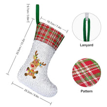 Cargar imagen en el visor de la galería, Calcetín Navideño Lentejuelas Reversibles | Bota Navidad Mágica