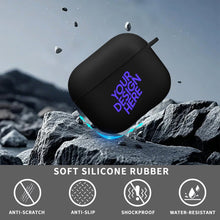 Cargar imagen en el visor de la galería, Funda protectora para auriculares Bluetooth Apple AirPods (3.ª generación) personalizada con foto y nombre