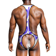 Cargar imagen en el visor de la galería, Ropa interior sexy de una pieza para hombre SDSQQ001 personalizado con patrón foto texto (impresión de imágenes múltiples)