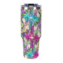 Cargar imagen en el visor de la galería, Vaso Térmico Gigante Personalizado de 40oz en Acero Inoxidable con Pajita