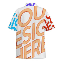 Cargar imagen en el visor de la galería, Polo de manga corta para mujer (con bolsillos rectos dobles) MSYX340 personalizado con patrón foto texto (impresión de imágenes múltiples)