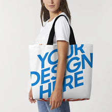Cargar imagen en el visor de la galería, Bolso Tote Grande XB0601059 con Asa para Mujer personalizado con patrón foto texto (impresión de imágenes múltiples)