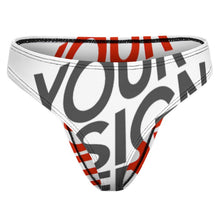 Cargar imagen en el visor de la galería, Tanga de seda hielo para mujer NZ207 personalizado con patrón foto texto (impresión de imágenes múltiples)