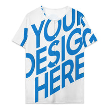 Cargar imagen en el visor de la galería, Camiseta de manga corta con cuello Henley para hombre OMDT09 personalizado con patrón foto texto (impresión de imagen única)