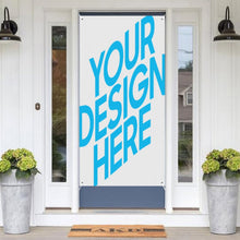 Cargar imagen en el visor de la galería, Banner decorativo para cortina de puerta (vertical) personalizado con patrón foto texto