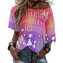 Cargar imagen en el visor de la galería, Camiseta Holgada Cuello Barco Mujer | Manga Media | Personalizable