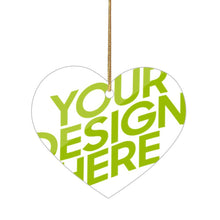 Cargar imagen en el visor de la galería, Adorno de árbol de Navidad de acrílico con colgante en varios estilos disponibles (forma circular, amor, Navidad) personalizado con patrón foto texto