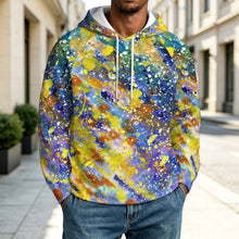 Cargar imagen en el visor de la galería, Hoodie with Raglan Sleeves Colorful Splash Ink