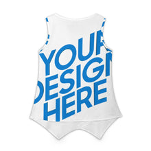 Cargar imagen en el visor de la galería, Camisetas sin mangas con cuello en V para mujer BBX, camisetas fluidas informales sin mangas de verano personalizado con patrón foto texto