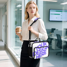 Cargar imagen en el visor de la galería, Bolsa térmica para almuerzo de gran capacidad (30 x 24,5 x 11 cm) personalizado con patrón foto texto