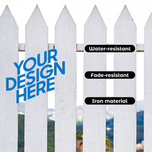 Cargar imagen en el visor de la galería, Decoración de hierro hueco (negro) personalizado con patrón foto texto