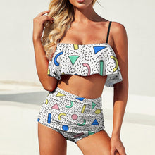 Cargar imagen en el visor de la galería, Bikini con Volantes Ruffle | Traje de Baño Dos Piezas Ajustable