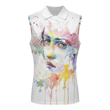 Cargar imagen en el visor de la galería, Polo Sin Mangas Mujer Personalizable | Tejido Malla Transpirable