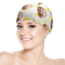 Cargar imagen en el visor de la galería, Gorro de Natación de Tela Personalizado | Gorro Elástico Cómodo Pelo Largo