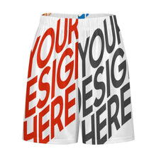 Cargar imagen en el visor de la galería, Pantalones cortos de pijama de seda ultrasuave para hombre LM012 personalizado con patrón foto texto (impresión de imágenes múltiples)