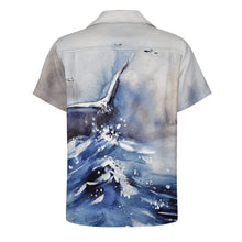 Cargar imagen en el visor de la galería, Camisa Algodón Cuello Cubano Personalizable Manga Corta Hombre