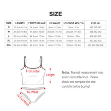 Cargar imagen en el visor de la galería, Conjunto de bikini sexy de 2 piezas con bustier para mujer BK2101 personalizado con patrón foto texto (impresión de imágenes múltiples)