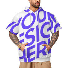 Cargar imagen en el visor de la galería, Sudadera unisex de manga corta LM250 personalizado con patrón foto texto (impresión de imagen única)