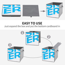 Cargar imagen en el visor de la galería, 6 cajas de almacenamiento plegables personalizado con patrón foto texto