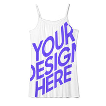 Cargar imagen en el visor de la galería, Vestido camisola para mujer F28Q vestido casual personalizado con patrón foto texto